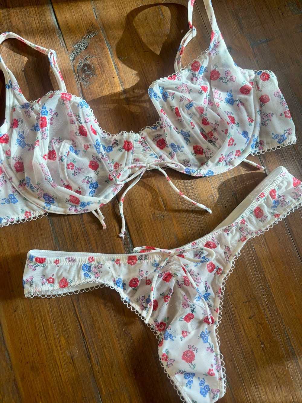 For love and lemons Lottie bra and thong set